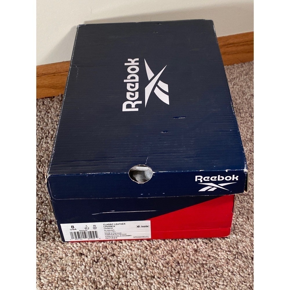 Reebok Classic Leather Running Shoes NIB Women Sz 8 Chalk Mod Beige GY1523 - Picture 11 of 13